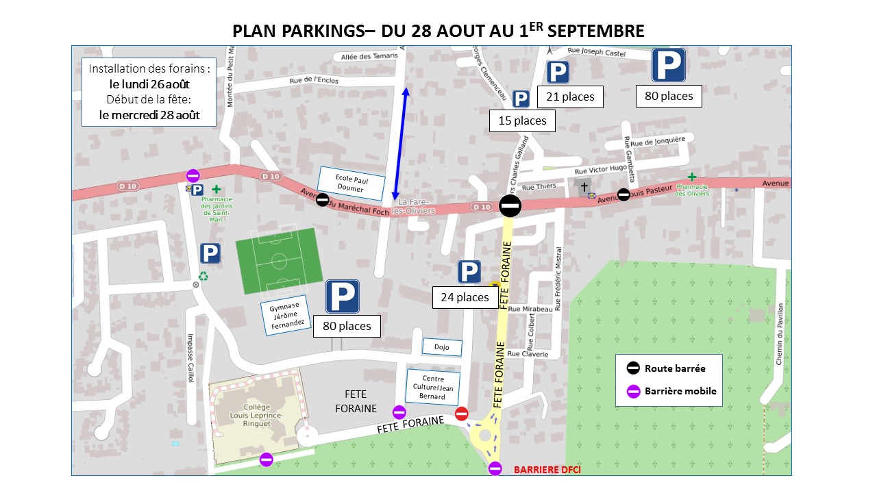 De nouvelles places de stationnement à très courte durée dans le centre du  village - La Fare les Oliviers