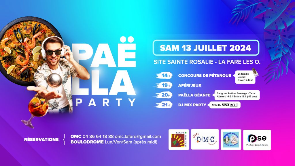Paëlla Party @ Site de Sainte Rosalie